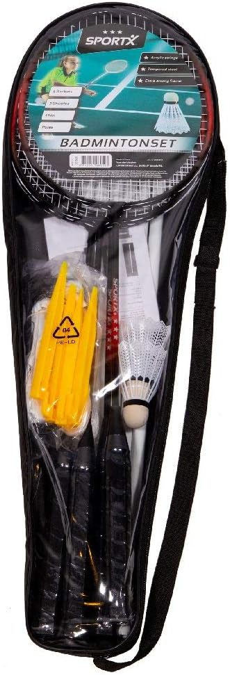 SportX 2004245 Badminton Set, Multi Colour