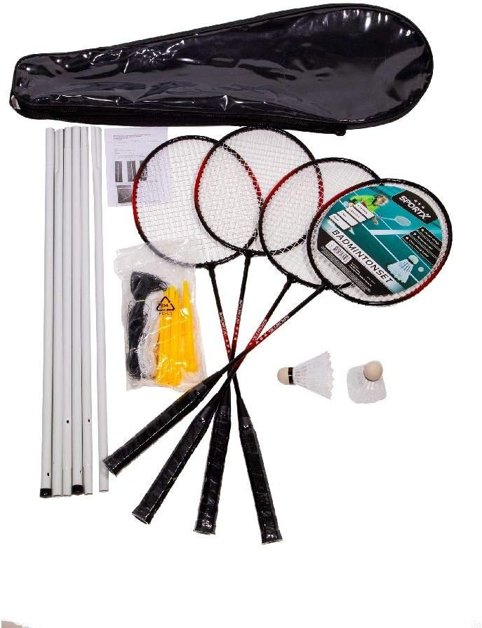 SportX 2004245 Badminton Set, Multi Colour