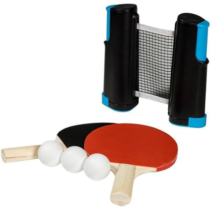 SportX 2004280 Table Tennis Net with 2 Bats, Red, Black