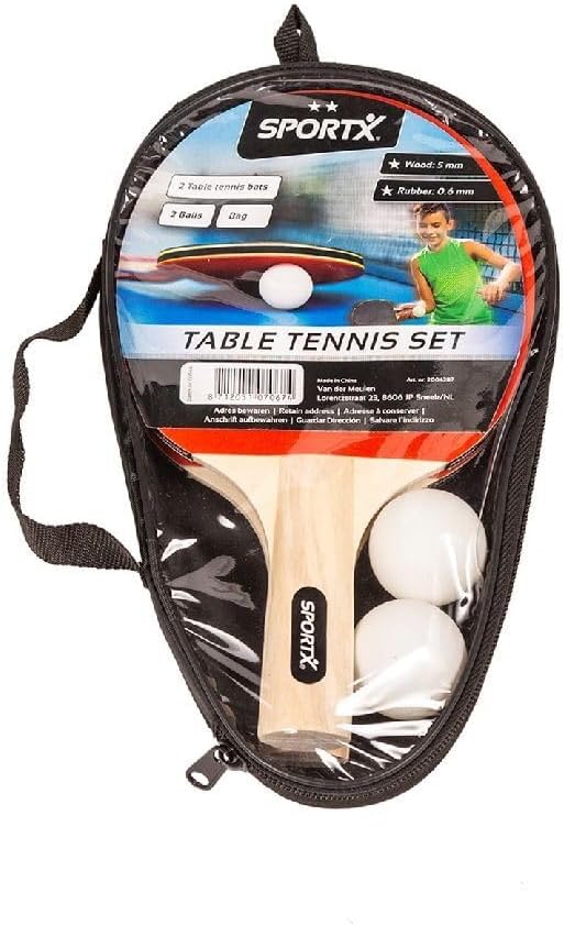 SportX - SportX Tafeltennis set incl. Ballen in Tas