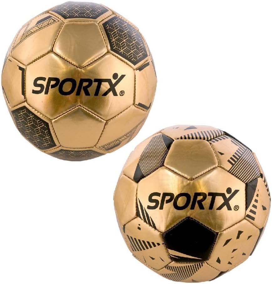 Sportx Mini Voetbal Gold Metallic 2ass 160-180gr.