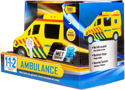 Van der Meulen - van der Meulen 112 Rescue Racers Ambulance met licht en geluid voor kinderen - 1 telling