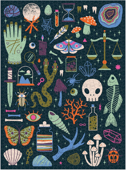 Occult and Curious 1000 Piece Glow in the Dark Puzzle