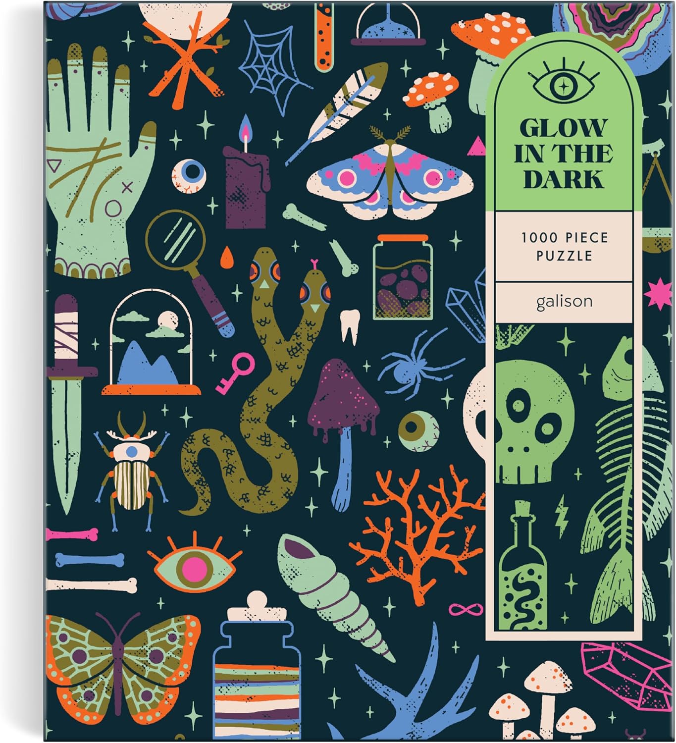 Occult and Curious 1000 Piece Glow in the Dark Puzzle