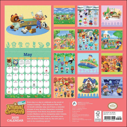 Animal Crossing: New Horizons 2025 Wall Calendar