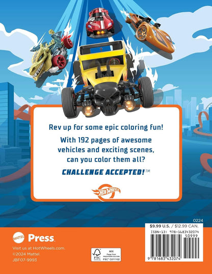 Hot Wheels: Giant Coloring Book