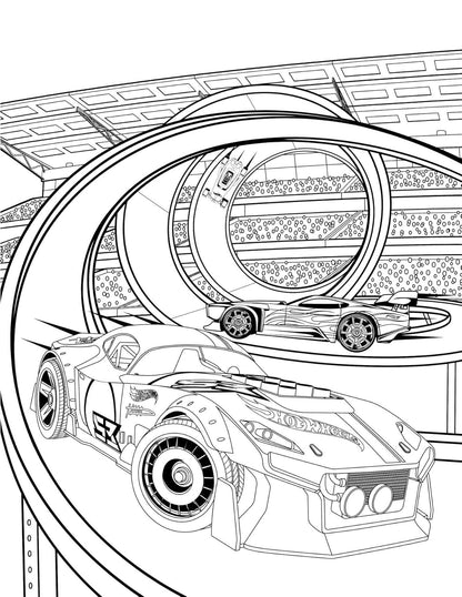 Hot Wheels: Giant Coloring Book
