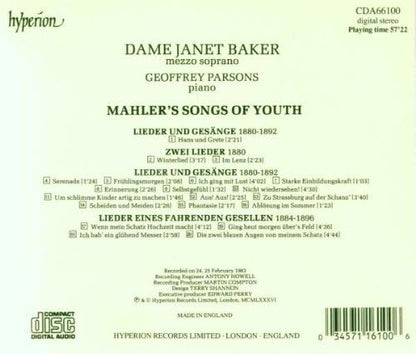 Mahler's Songs of Youth