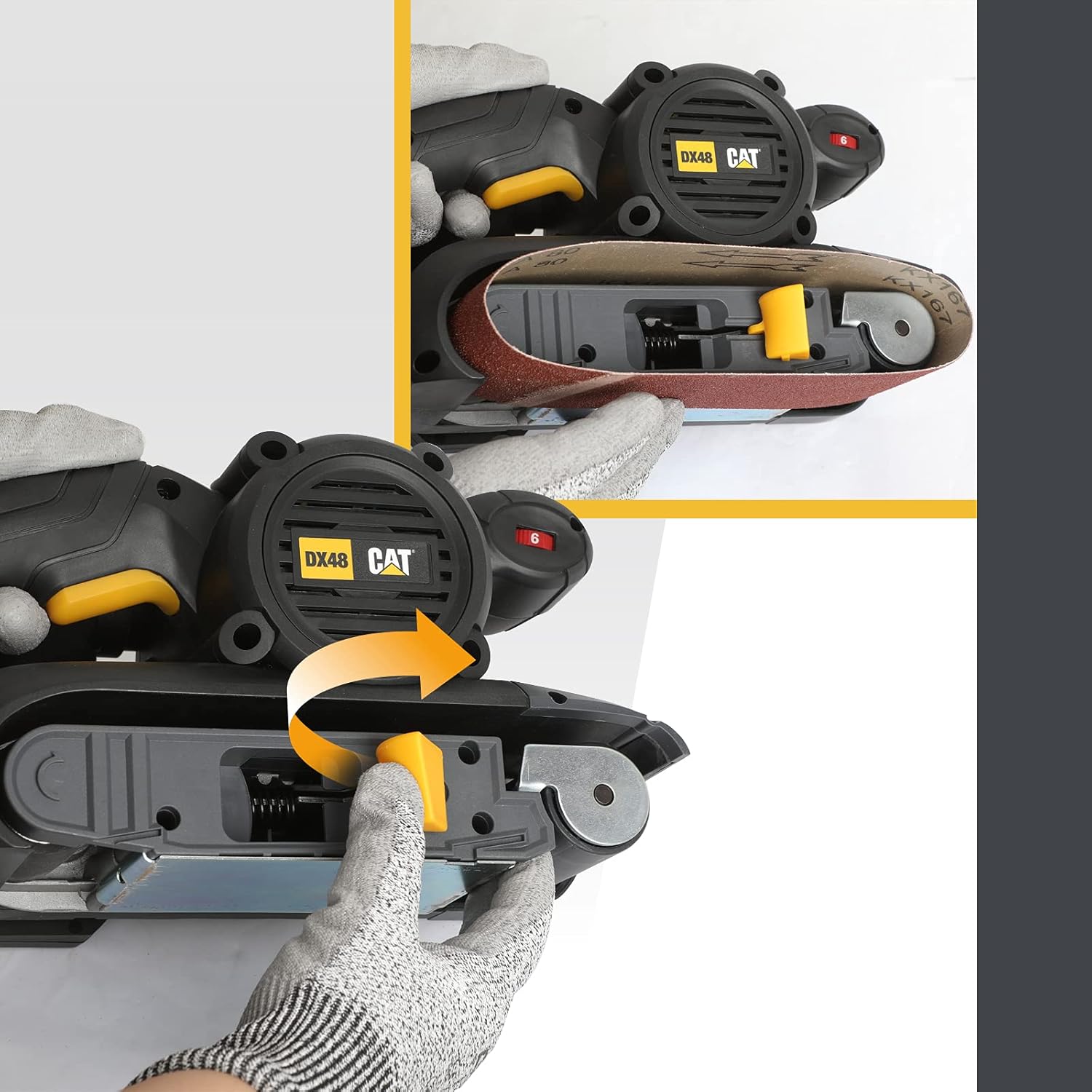 Cat Caterpillar Dx48 950W Bandschuurmachine