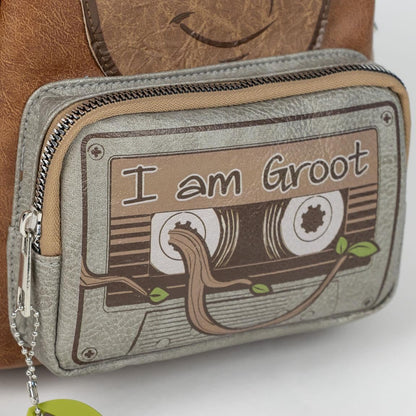 CERDÁ LIFE'S LITTLE MOMENTS Casual Backpack Guardians of the Galaxy - Brown - 22.5x22.5x7.cm - Made of PU - Groot Print - Original Product, brown, Estándar, Casual