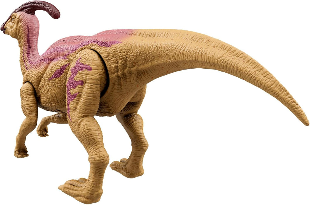 Mattel Jurassic World: Chaos Theory Netflix - Wild Roar Parasaurolophus Dinosaur Figure with Glowing Biolumescent Spine Reveal Lights & Roar Sound, Posable Toy & Digital Play, Ages 4 Years & Up, HTK75