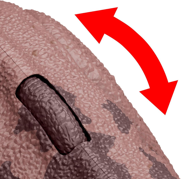 Mattel Jurassic World: Chaos Theory Netflix - Wild Roar Pachyrhinosaurus Dinosaur Figure with Continuing Head Strike & Roar Sound, Posable Toy & Digital Play, Ages 4 Years & Up, HTK72