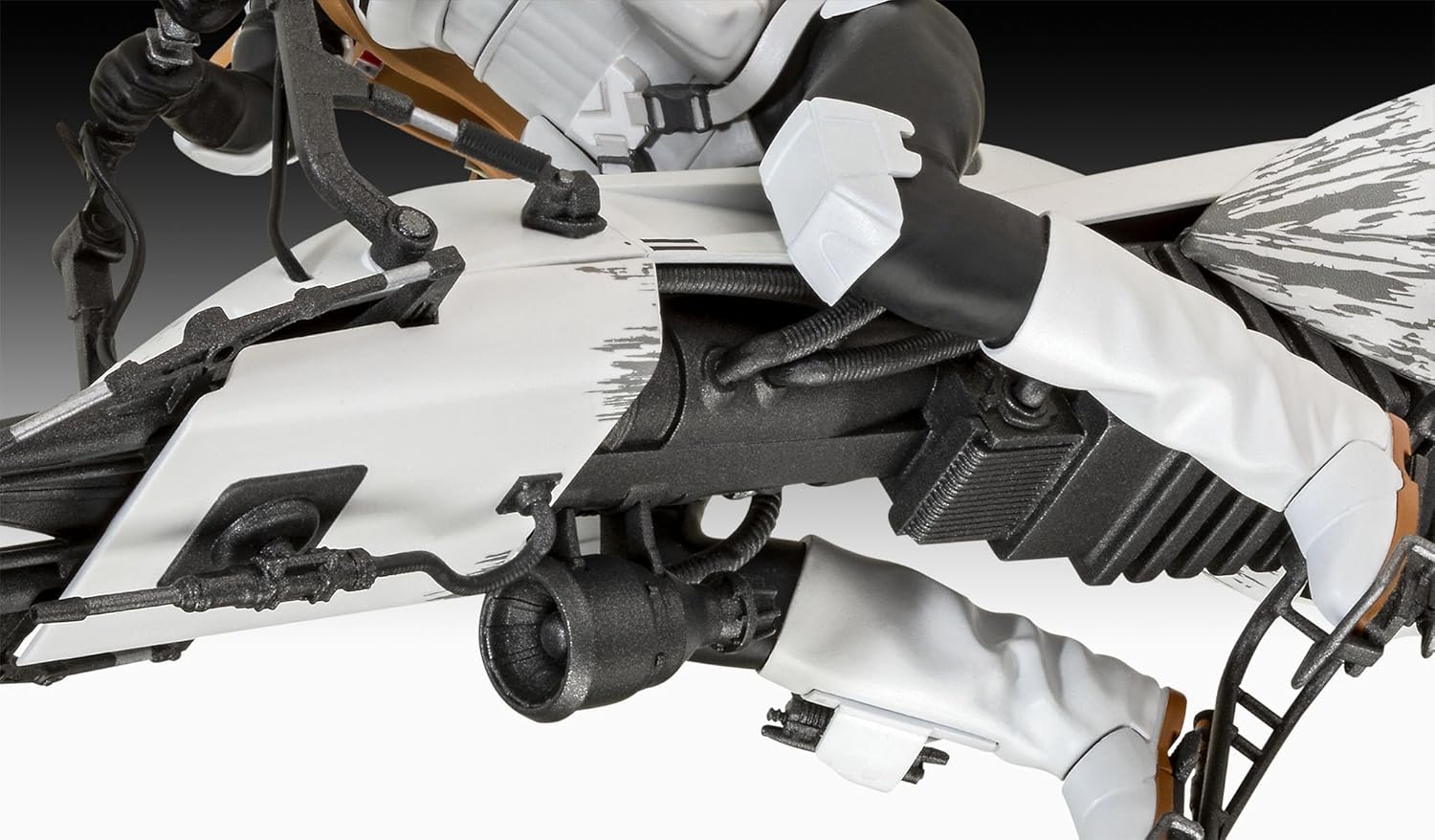 Revell 06786 Speeder Bike: The Mandalorian 1:12 Scale Unbuilt/Unpainted Plastic Model Kit, White