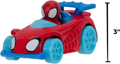 MARVEL Spidey and His Amazing Friends - Amazing Metals Super Loop Track Set - 28-Inch Race Track with Launcher, 360 Degree Super Loop, and Exclusive Amazing Metals Vehicle