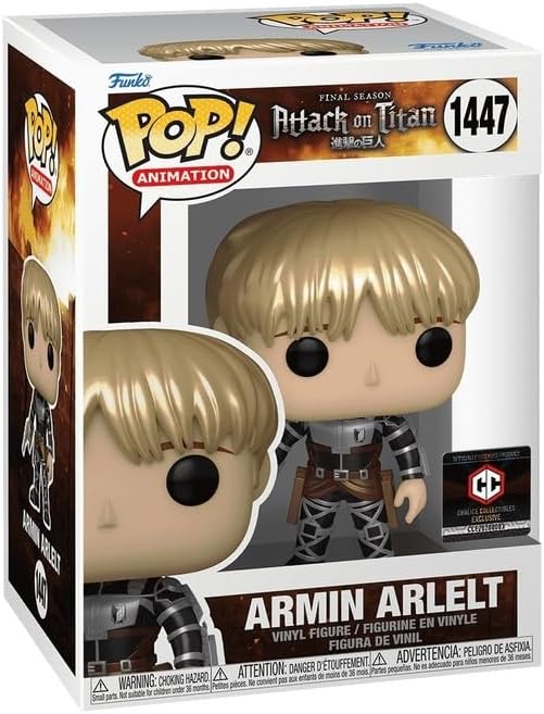 Pop! Animation: Attack on Titan - Armin Arlelt *Metallic* (Chalice Collectibles Exclusive