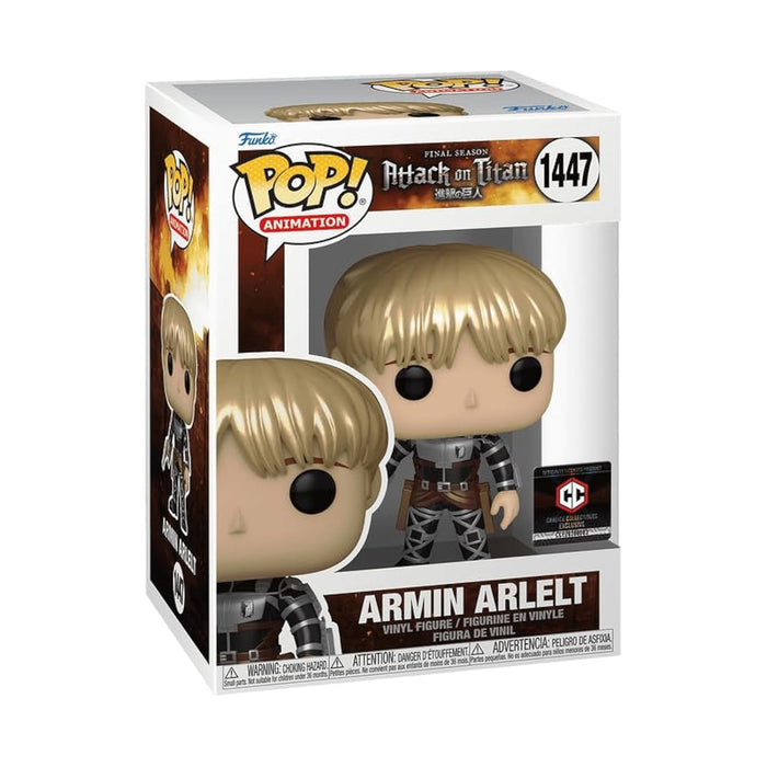 Pop! Animation: Attack on Titan - Armin Arlelt *Metallic* (Chalice Collectibles Exclusive