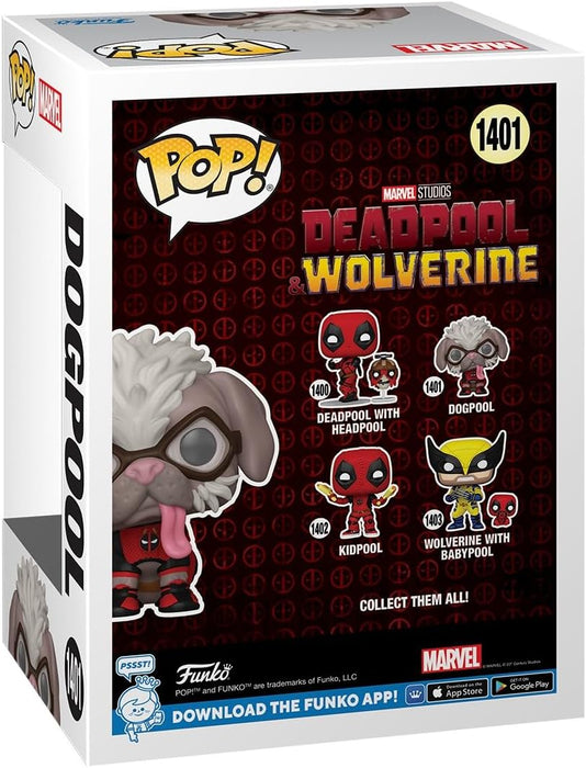 Funko Pop! Marvel: Deadpool & Wolverine - Dogpool - Figurine en Vinyle à Collectionner - Idée de Cadeau - Produits Officiels - Jouets pour Les Enfants et Adultes - Movies Fans