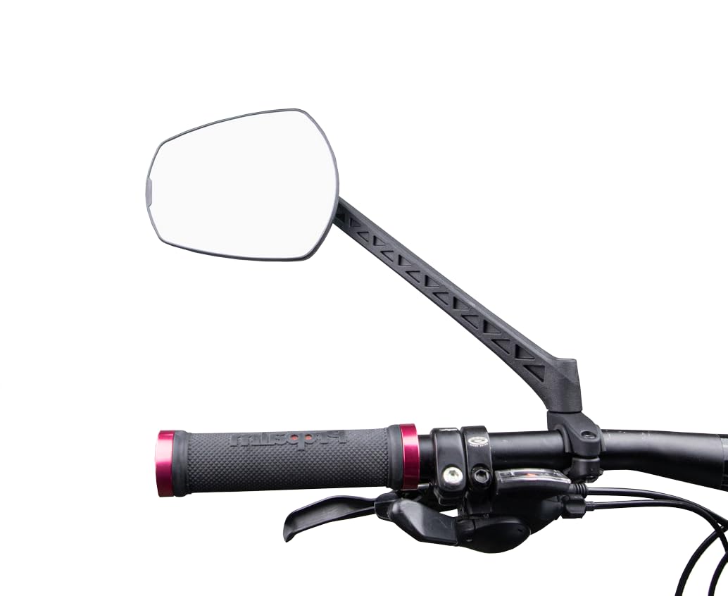 ZEFAL Espion E80 - Fahrradspiegel für e-bike links. Rückspiegel fürs Fahrrad, Schwarz, 80 cm2