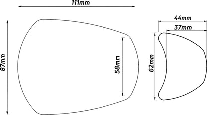 ZEFAL ESPION E100 CARGO LAT. CYCLE MIRROR. LEFT.