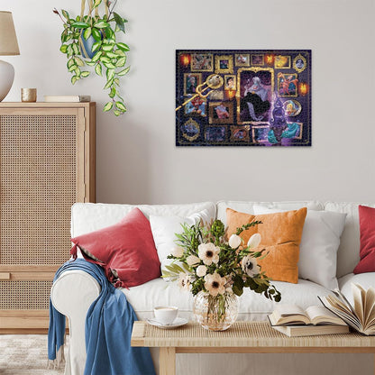 Ravensburger Puzzle 1000 Teile 12000039 - Disney Villainous Ursula - Die beliebten Charaktere aus Arielle als Puzzle für Erwachsene und Kinder ab 14 Jahren