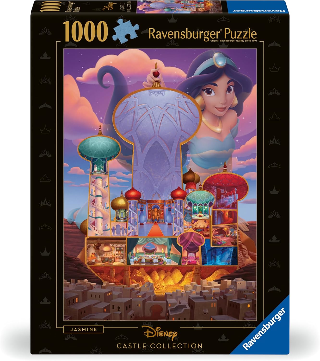Ravensburger Puzzle 12000258 - Jasmin - 1000 Teile Puzzle für Erwachsene und Kinder ab 14 Jahren, Disney Puzzle, Disney Geschenke