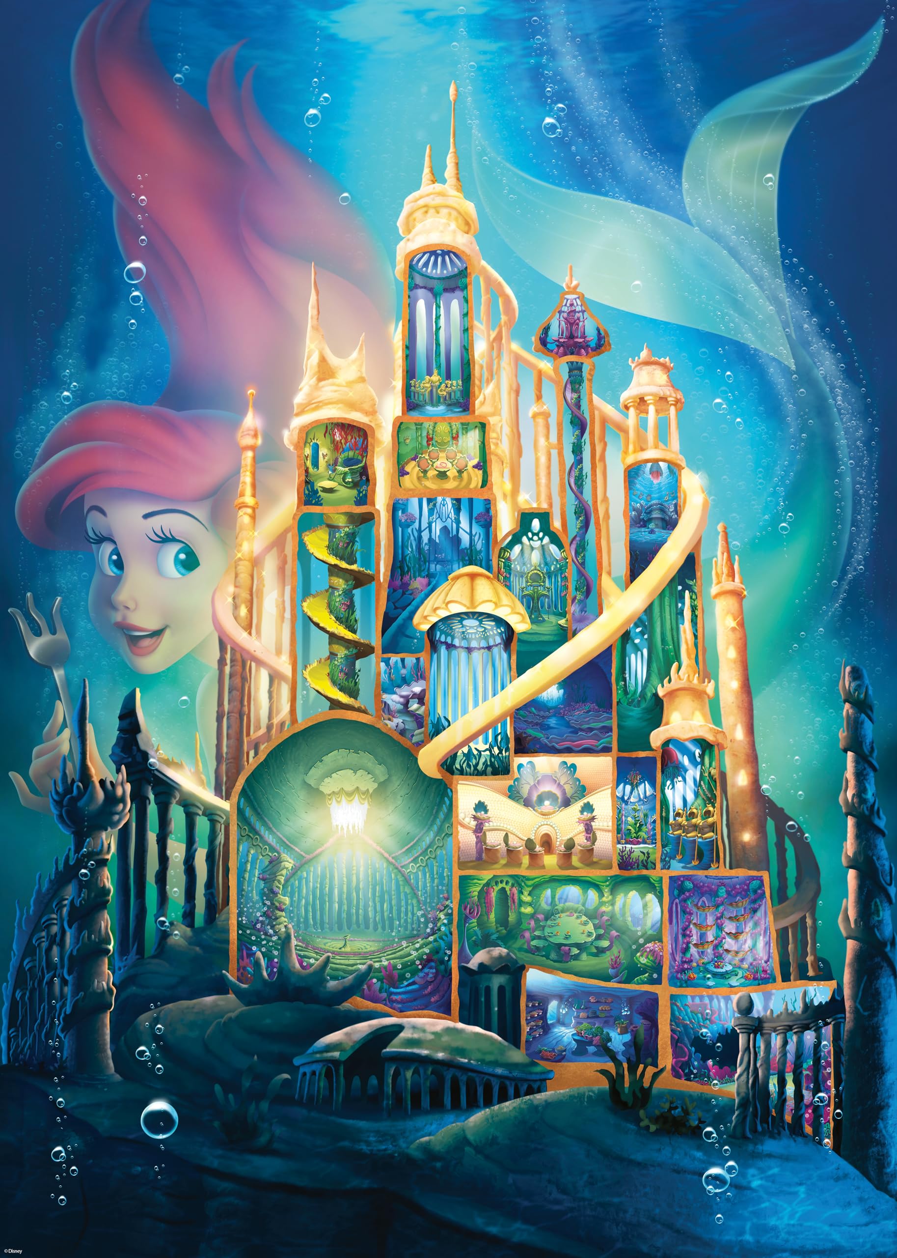 Ravensburger Puzzle 12000265 - Arielle - 1000 Teile Puzzle für Erwachsene und Kinder ab 14 Jahren, Disney Puzzle, Disney Geschenke