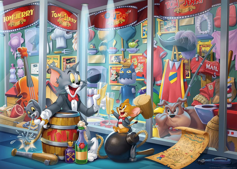 Ravensburger Warner Bros Tom & Jerry Hall of Fame 1000 Piece Jigsaw Puzzle for Adults - 12000408 - Handcrafted Tooling, Made in Germany, Every Piece Fits Together Perfectly