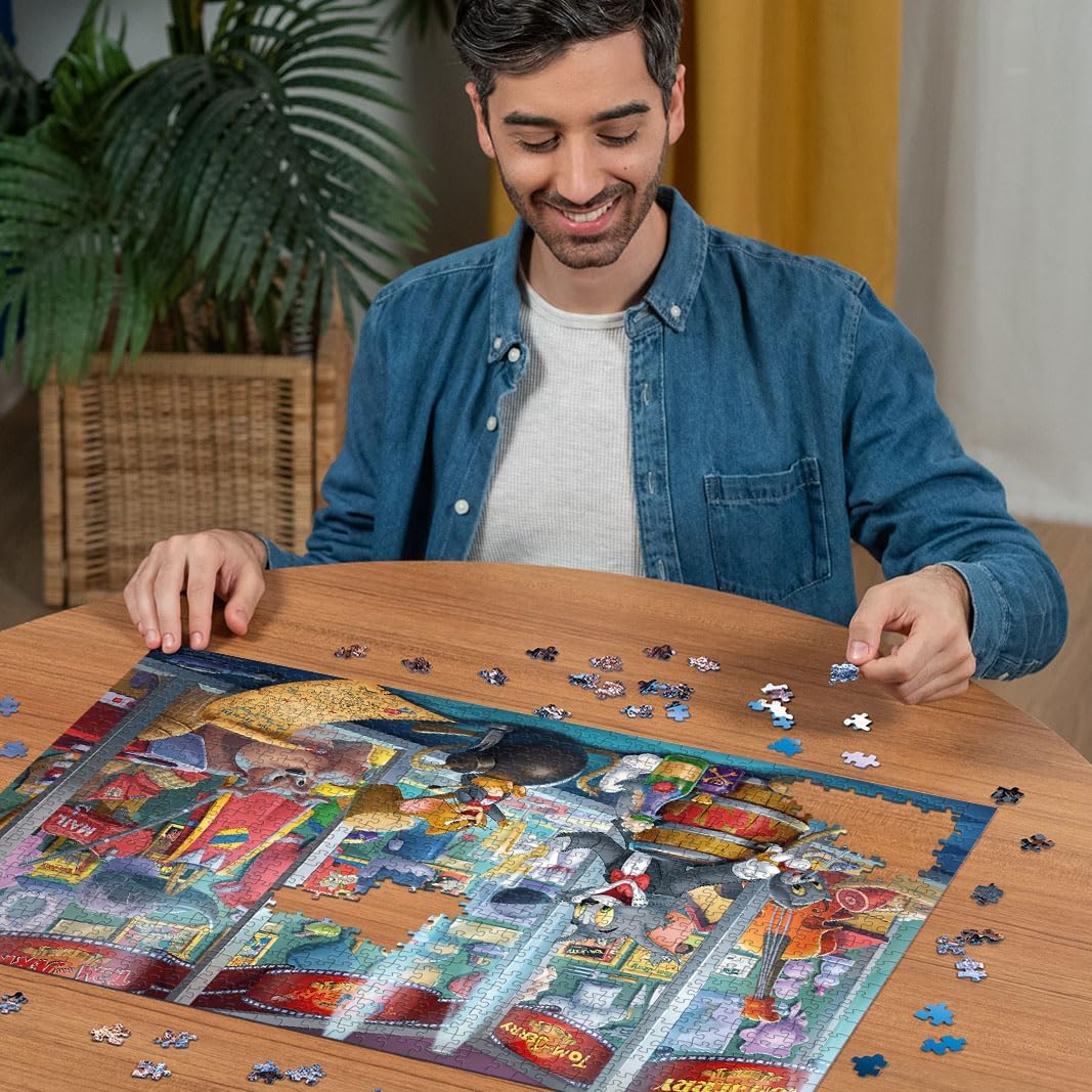 Ravensburger Warner Bros Tom & Jerry Hall of Fame 1000 Piece Jigsaw Puzzle for Adults - 12000408 - Handcrafted Tooling, Made in Germany, Every Piece Fits Together Perfectly