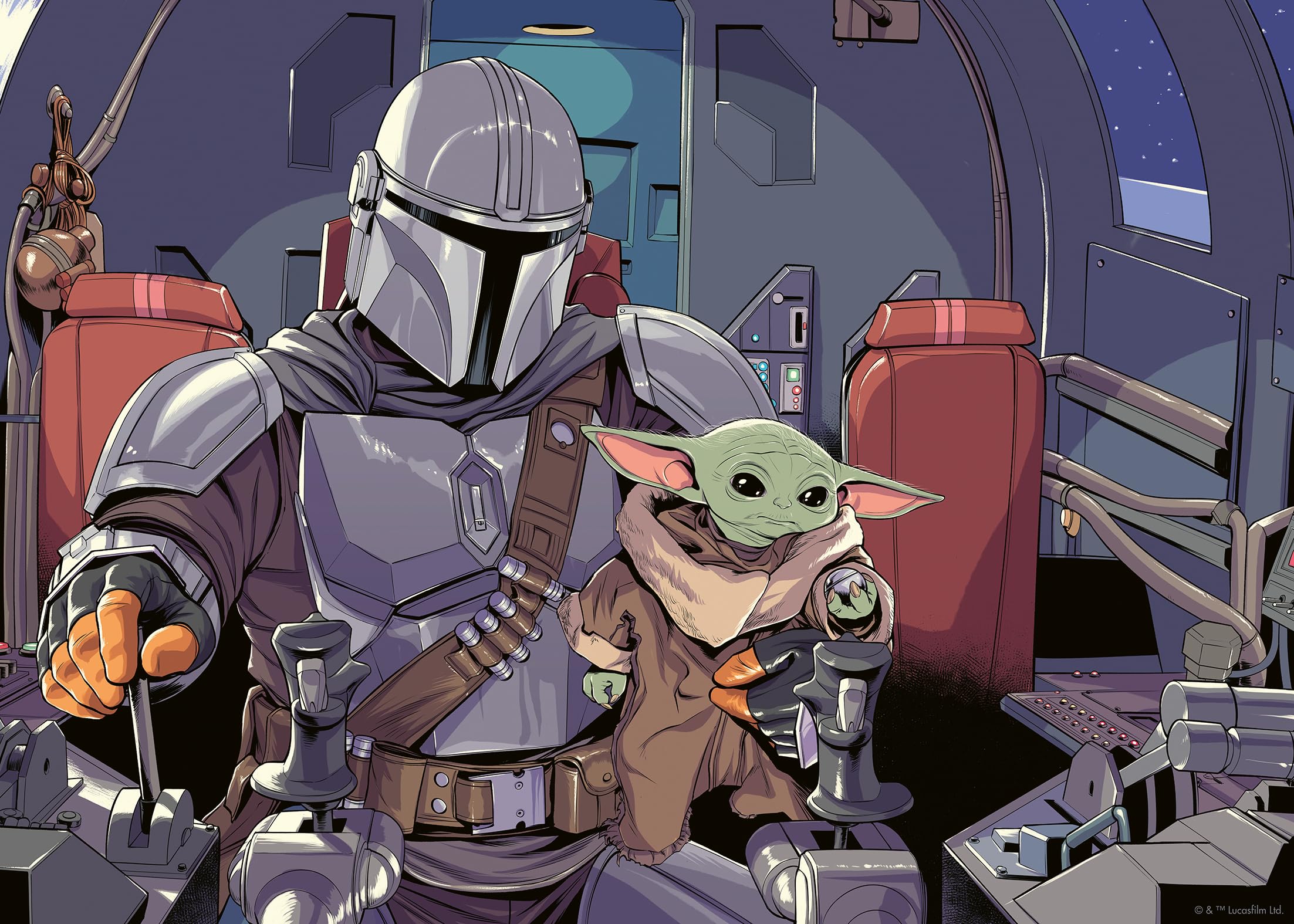 Ravensburger Puzzle 12000512 - The Mandalorian - 1000 Teile Puzzle für Erwachsene und Kinder ab 14 Jahren, Star Wars Geschenke