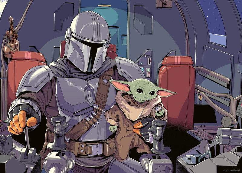 Ravensburger Puzzle 12000512 - The Mandalorian - 1000 Teile Puzzle für Erwachsene und Kinder ab 14 Jahren, Star Wars Geschenke