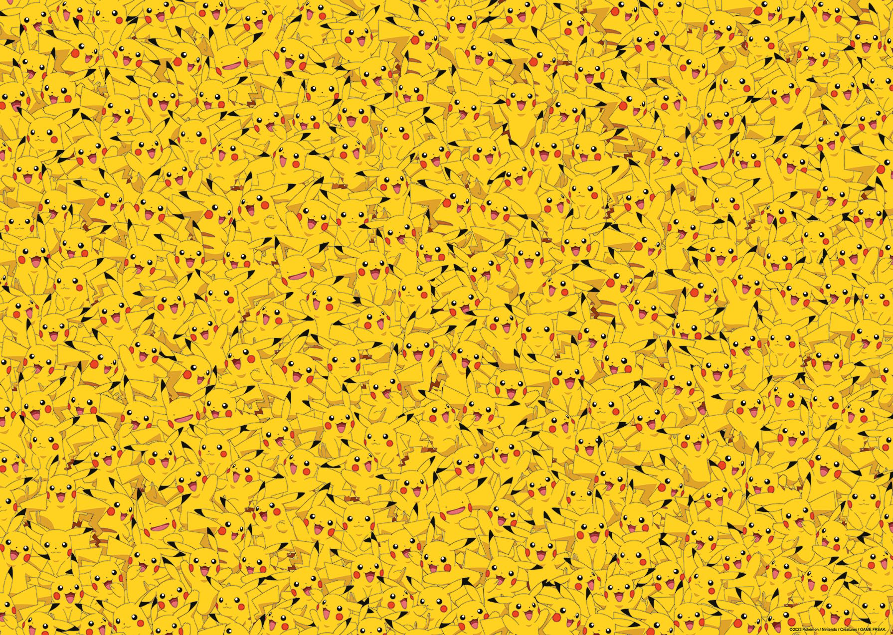 Ravensburger 12000829 - Pikachu Challenge - 1000 pieces jigsaw puzzle – Puzzle for adults and kids age 14 years up, Pokémon Puzzle, gifts for Pokémon fans