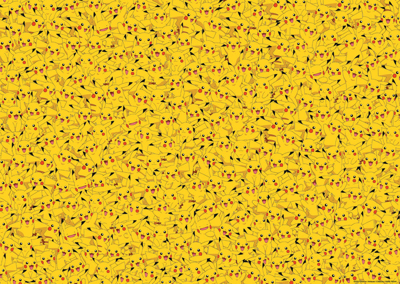 Ravensburger 12000829 - Pikachu Challenge - 1000 pieces jigsaw puzzle – Puzzle for adults and kids age 14 years up, Pokémon Puzzle, gifts for Pokémon fans
