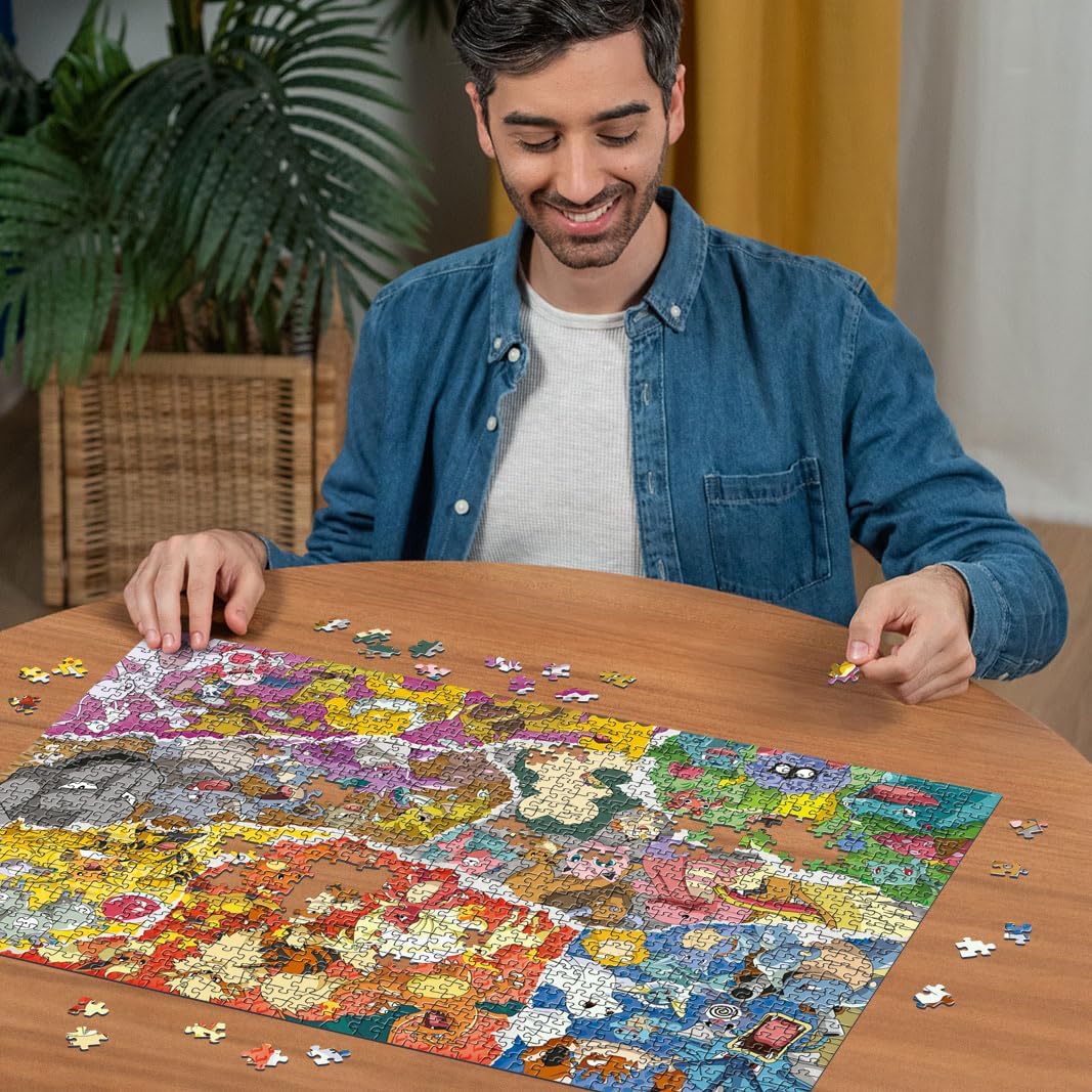 Ravensburger 12000832 - Pokémon Adventure - 1000 pieces jigsaw puzzle – Puzzle for adults and kids age 14 years up, Pokémon Puzzle, gifts for Pokémon fans