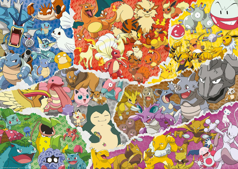 Ravensburger 12000832 - Pokémon Adventure - 1000 pieces jigsaw puzzle – Puzzle for adults and kids age 14 years up, Pokémon Puzzle, gifts for Pokémon fans