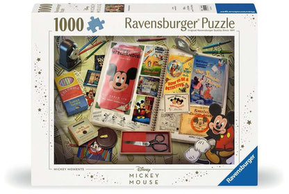 Ravensburger 12000841 - 1950 Mickey Moments - 1000 pieces jigsaw puzzle – Puzzle for adults and kids age 14 years up, disney jigsaw, disney gifts