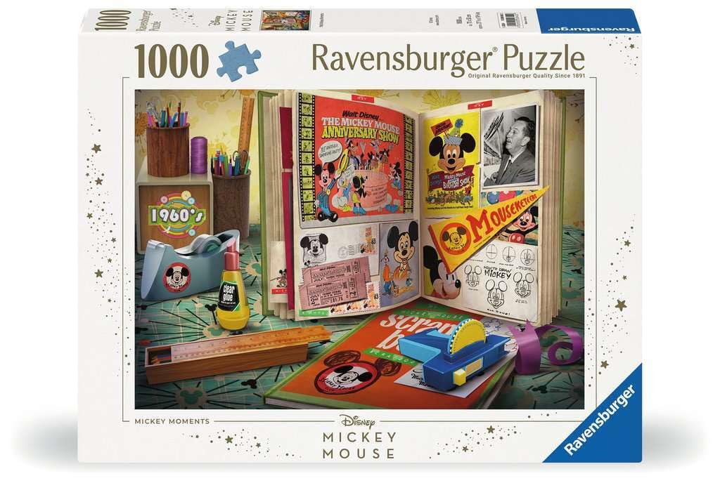 Ravensburger Puzzle 12000842 - 1960 Mickey Moments - 1000 Teile Puzzle für Erwachsene und Kinder ab 14 Jahren, Disney Puzzle, Disney Geschenke