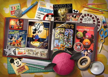 Ravensburger 12000843 - Mickey Anniversary 1970 Disney Collector's Edition - 1000 pieces jigsaw puzzle – Puzzle for adults and kids age 14 years up, disney jigsaw, disney gifts