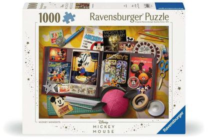 Ravensburger 12000843 - Mickey Anniversary 1970 Disney Collector's Edition - 1000 pieces jigsaw puzzle – Puzzle for adults and kids age 14 years up, disney jigsaw, disney gifts