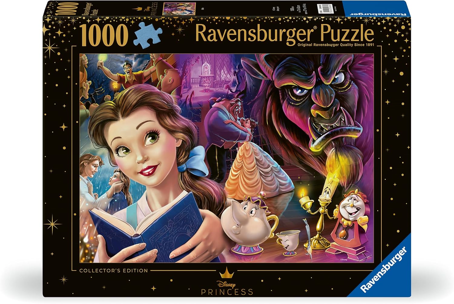 Ravensburger Disney Collector's Edition Heroine's: Princess Belle 1000 Piece Jigsaw Puzzle for Adults - 12000883 - Handcrafted Tooling, Made in Germany, Every Piece Fits Together Perfectly