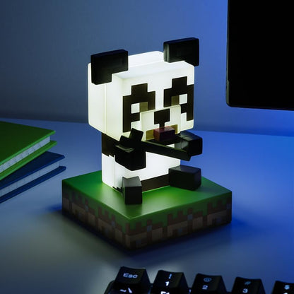 Paladone Minecraft Officially Licensed Panda Free Standing Desk Light, Gaming Room Decor and Merchandise for Boys and Girls, Nightlight Gift Accessory for Playroom and Bedroom