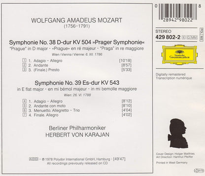 Mozart - Symphonies 38, 39