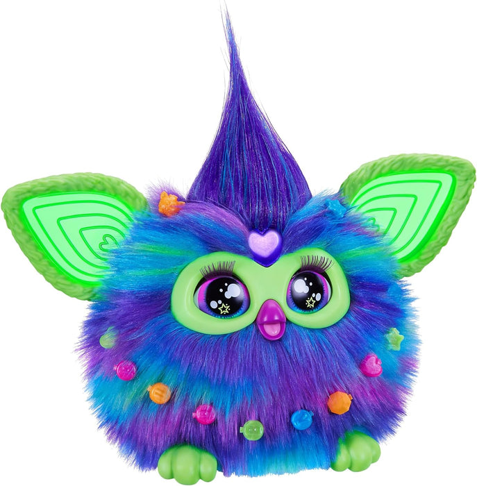 Furby Galaxy Edition, Glow in The Dark, 15 Modeaccessoires, Interaktive Plüschtiere für 6 Jahre alte Mädchen & Jungen & Up, Voice Activated Animatronic (Amazon Exclusive