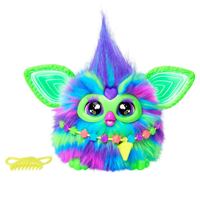Furby Galaxy Edition, Glow in The Dark, 15 Modeaccessoires, Interaktive Plüschtiere für 6 Jahre alte Mädchen & Jungen & Up, Voice Activated Animatronic (Amazon Exclusive