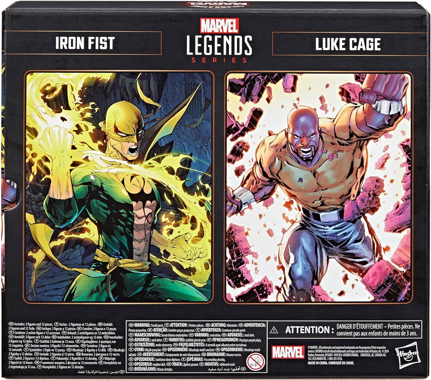 Marvel Legends Series Iron Fist and Luke Cage Comics Action Figures