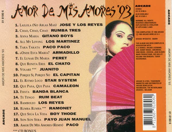 Amor De Mis Amores +93 (UK Import)