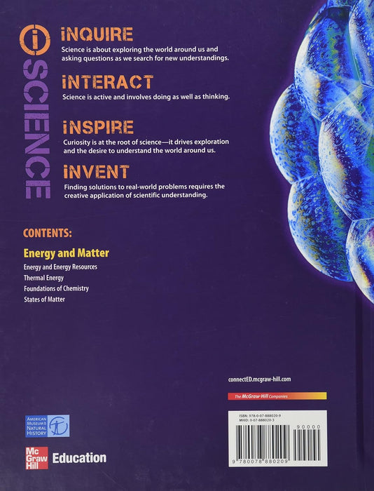 Glencoe Physical Iscience Module L: Energy & Matter, Grade 8, Student Edition