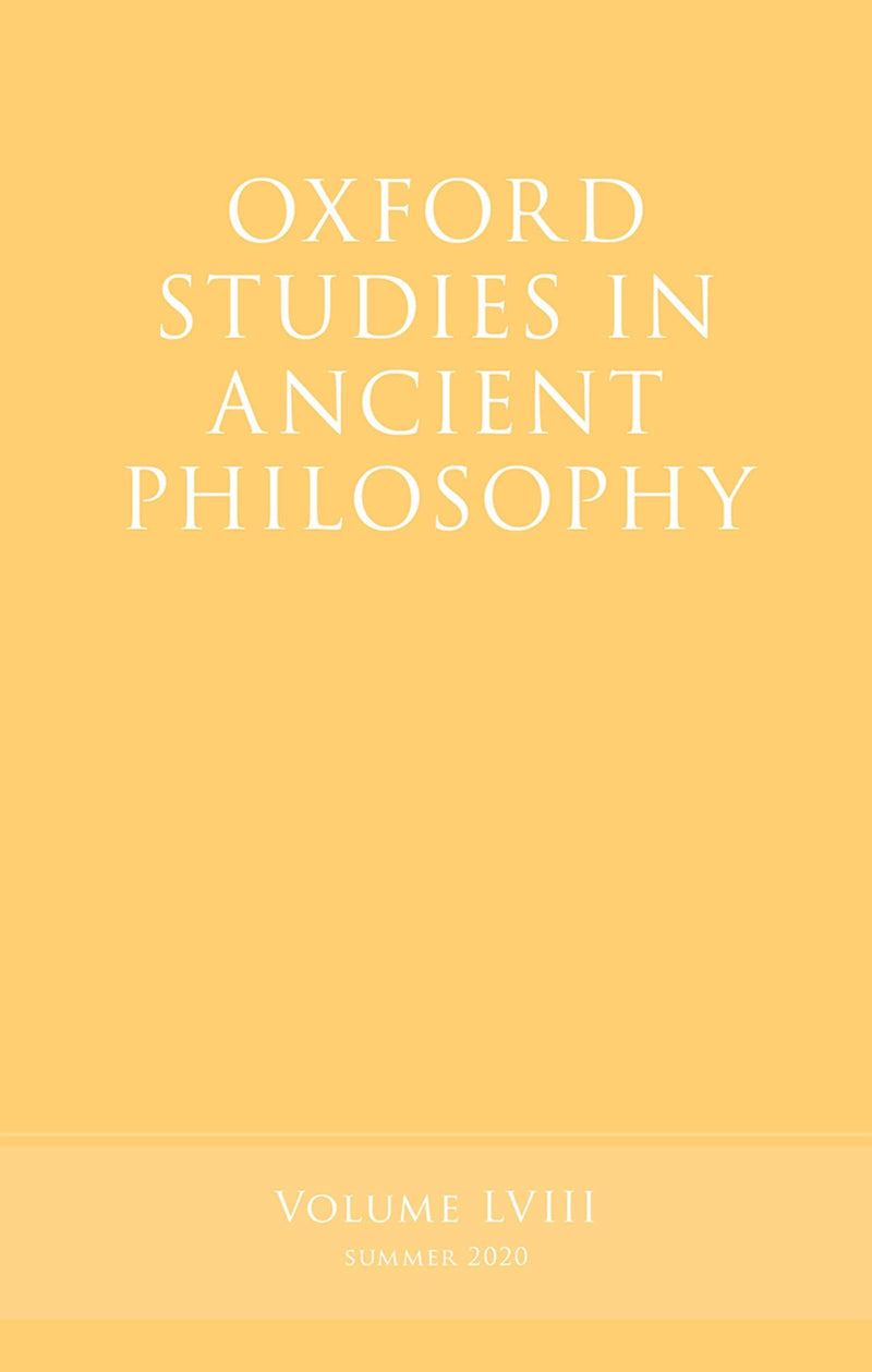Oxford Studies in Ancient Philosophy, Volume 58