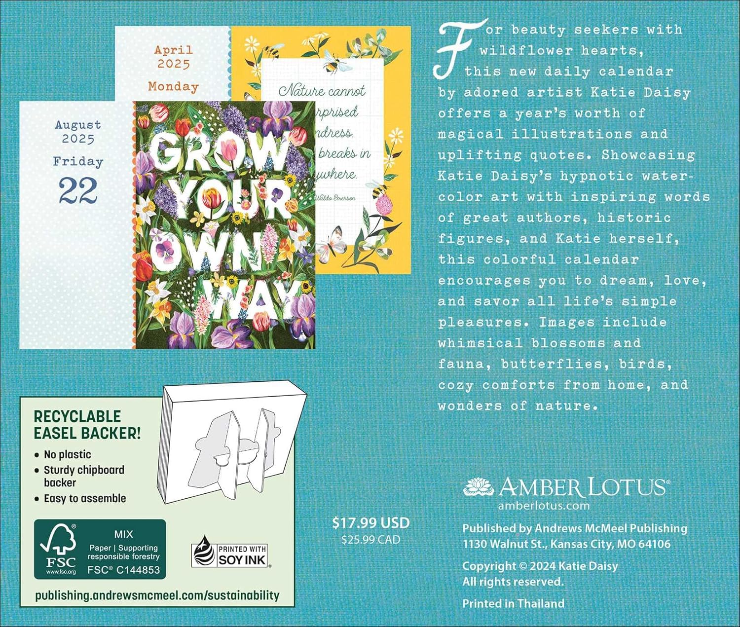 Katie Daisy 2025 Day-to-Day Calendar