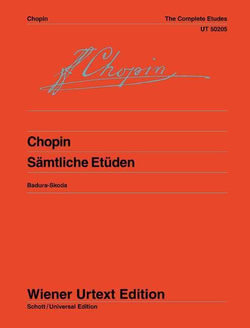 Sämtliche Etüden: Nach den Quellen herausgegeben und mit Fingersätzen versehen. op. 10 + 25. Klavier.: Nach den Quellen herausgegeben und mit ... 4-5 (Wiener Urtext Edition