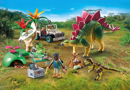 Playmobil Dinos Research Camp with Dinos (71523) – Explorer Base with Walkie‑Talkie, Microscope & Dino Eggs – Sustainable Adventure Playset for Children Aged 4+